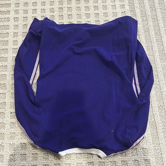 Adidas Purple and White Long Sleeve Tee - Picture 2 of 3